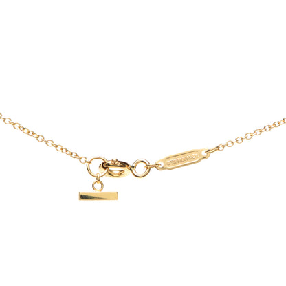 Tiffany 18K Yellow Gold Small T Smile Pendant Necklace 5 of 6
