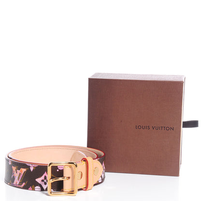 Louis Vuitton Monogram Watercolor Aquarelle Belt 80 32 Brown 3 of 6