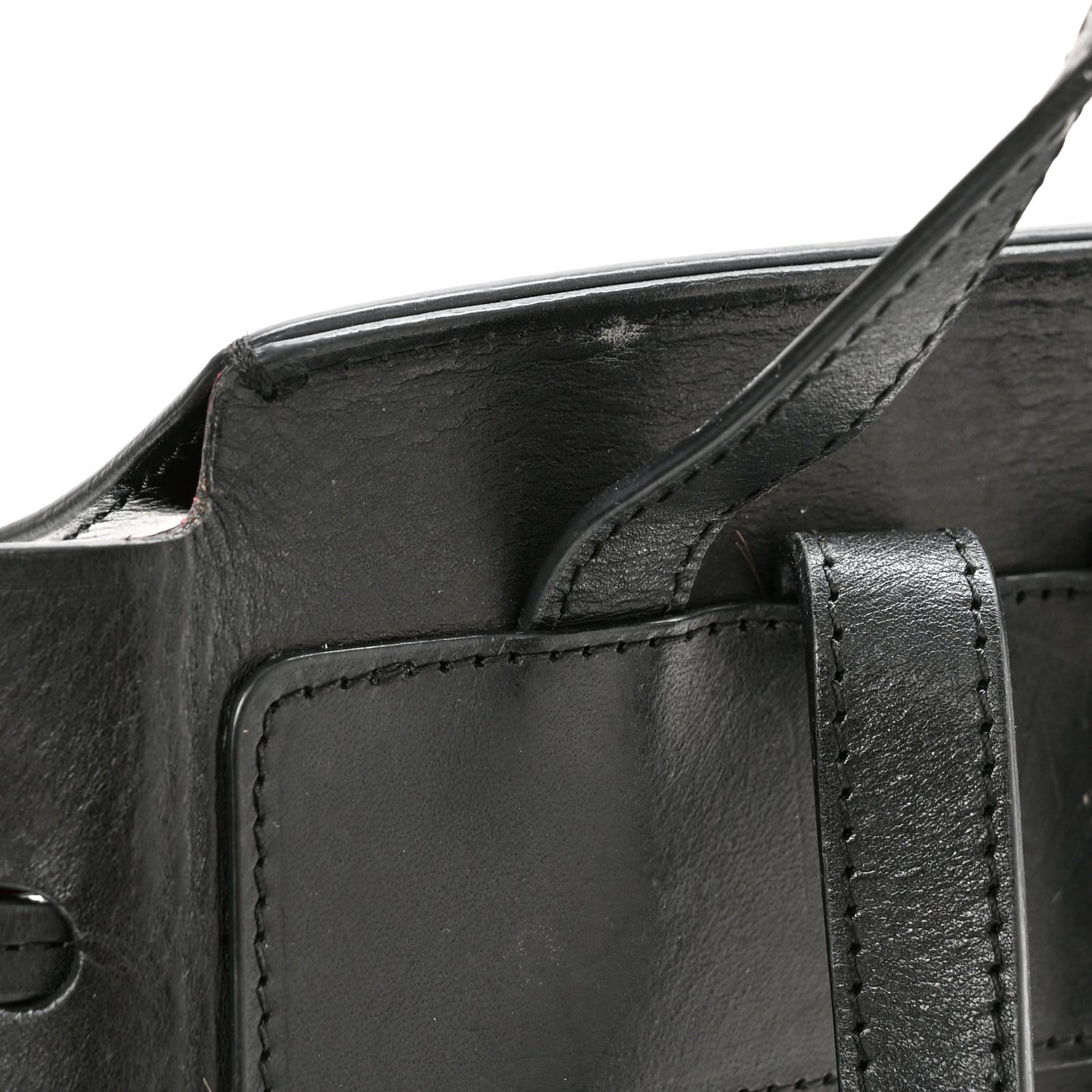 Vegetable Tanned Calfskin Mini Backpack Black Flamma