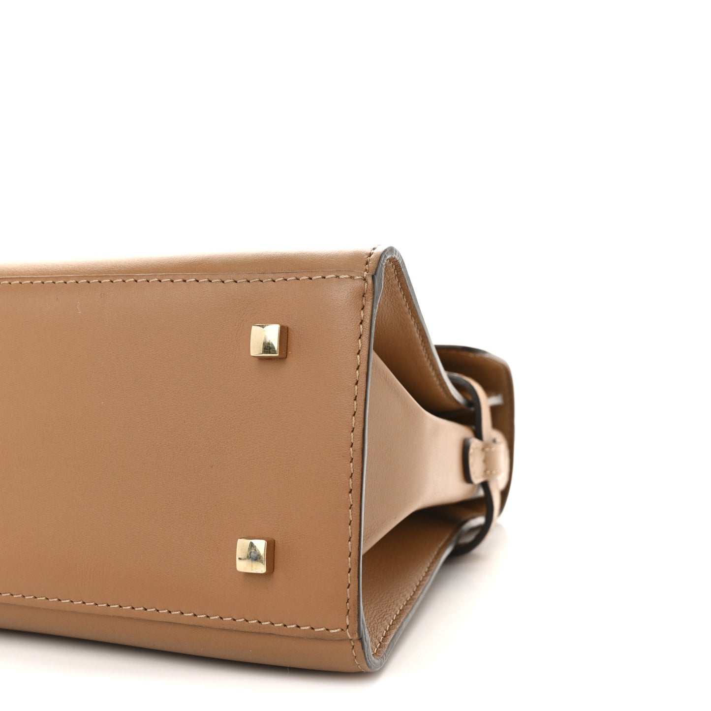 Calfskin MM Tempete Satchel Camel