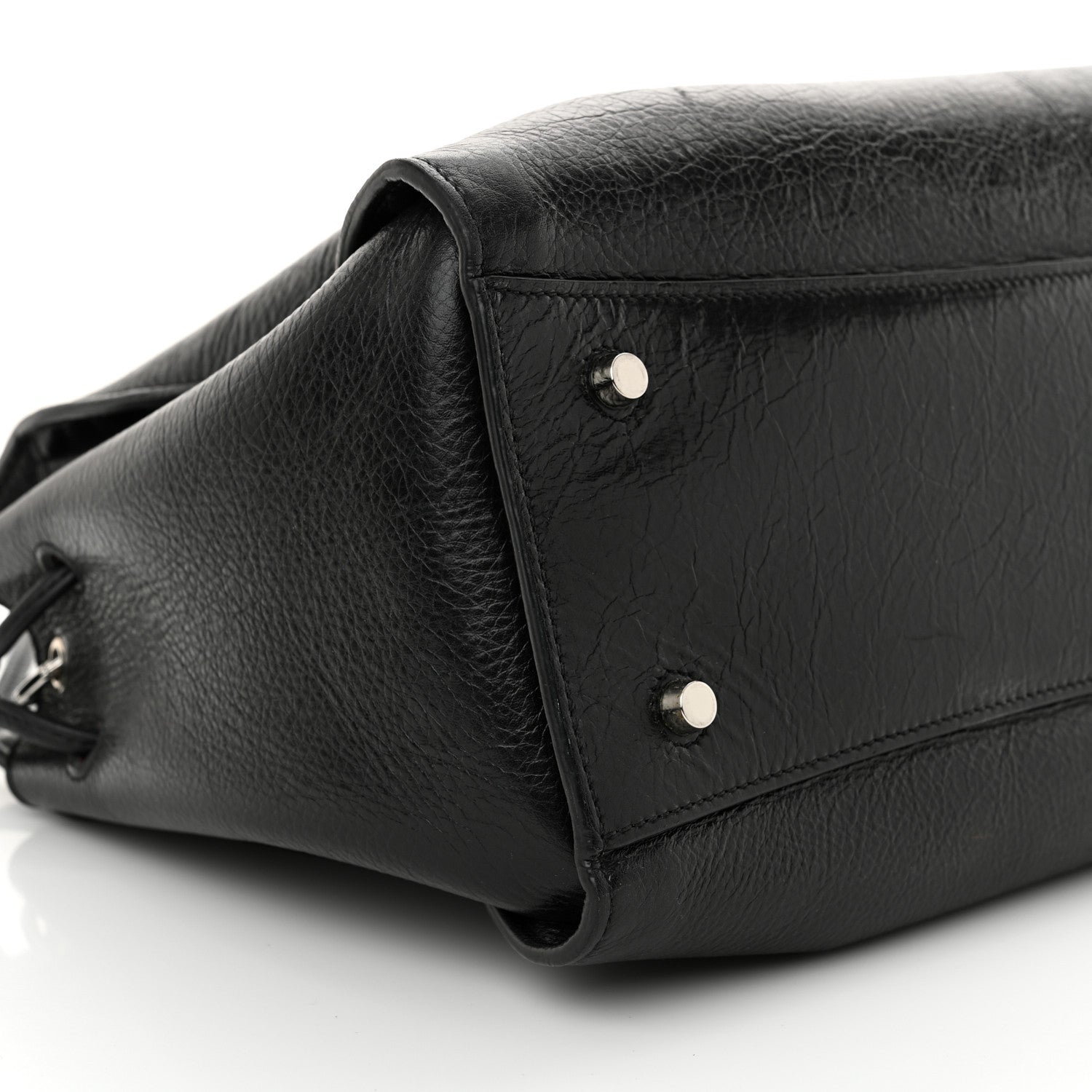 Mulberry High Shine Calfskin Iris Tote Black 8 of 11
