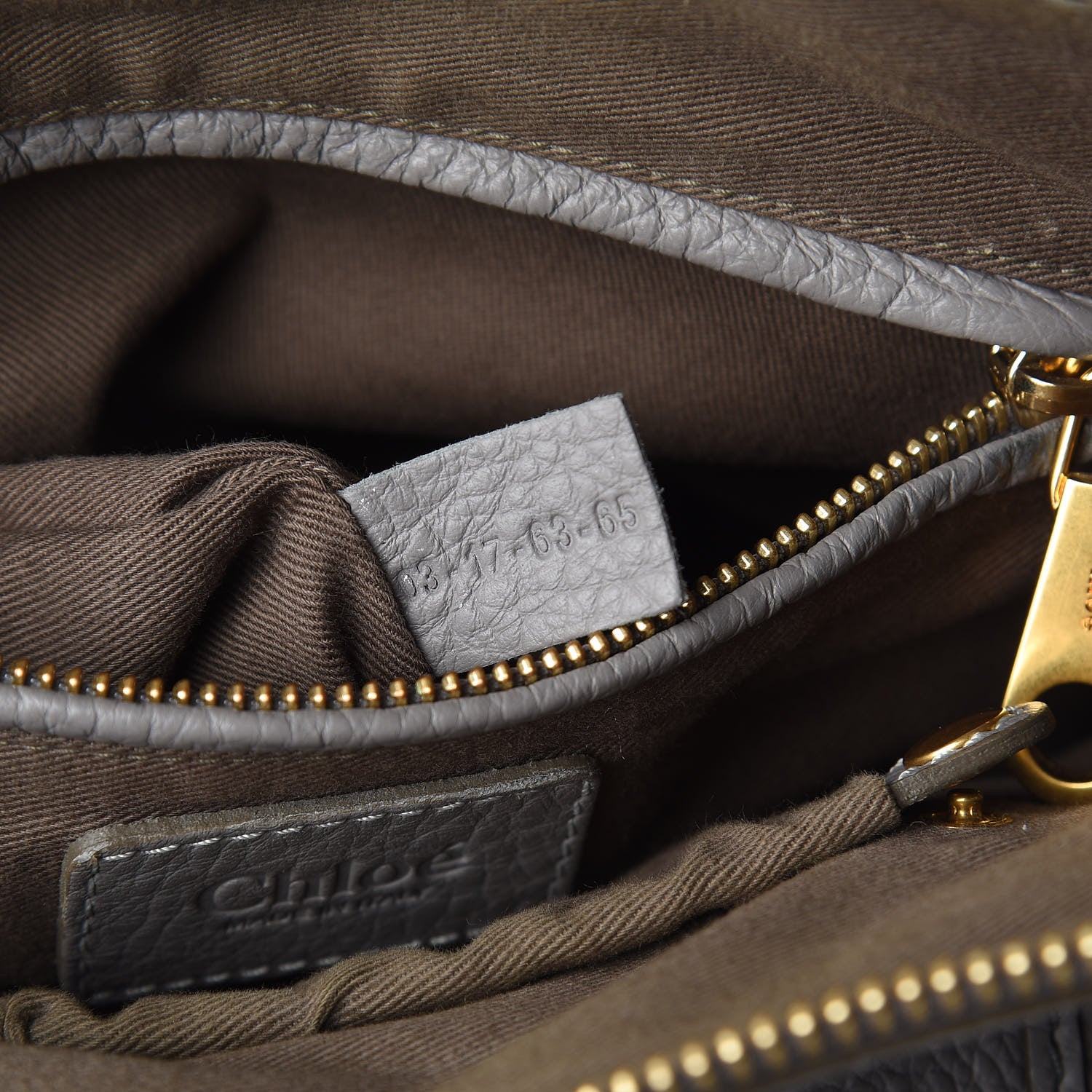 Chloe Calfskin Medium Marcie Satchel Cashmere Grey 9 of 10