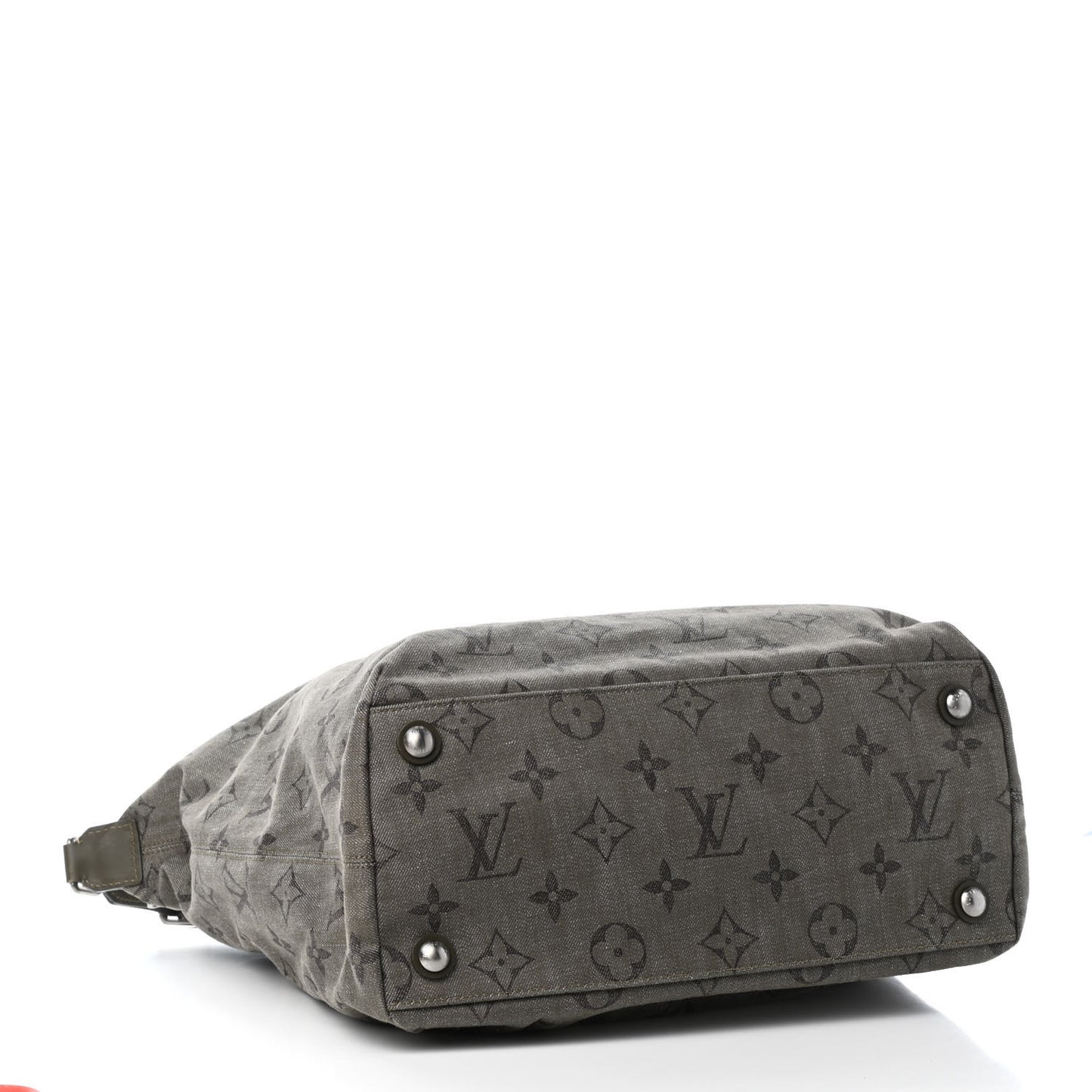 Monogram Denim Impression Besace GM Kaki Fonce