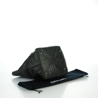 Chanel Distressed Caviar Outdoor Ligne Tote Black 4 of 6