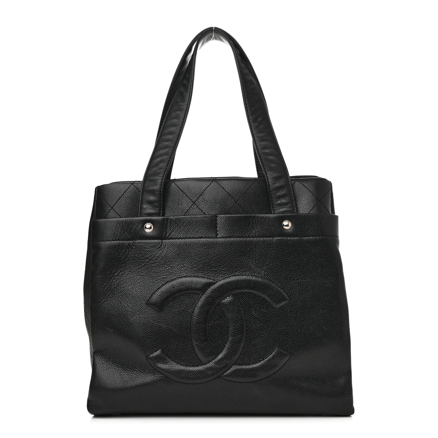 Caviar Executive Cerf Shopper Tote Black