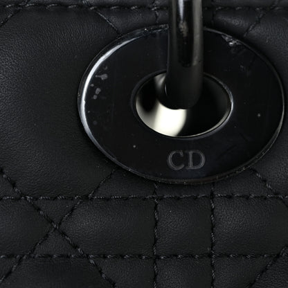 Christian Dior Ultra Matte Calfskin Cannage Large Lady Dior Black 19 of 21