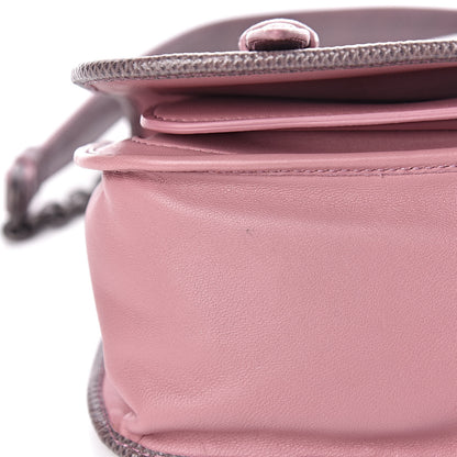 Bottega Veneta Nappa Lizard Intrecciato Flap Crossbody Bag Watteau 10 of 12