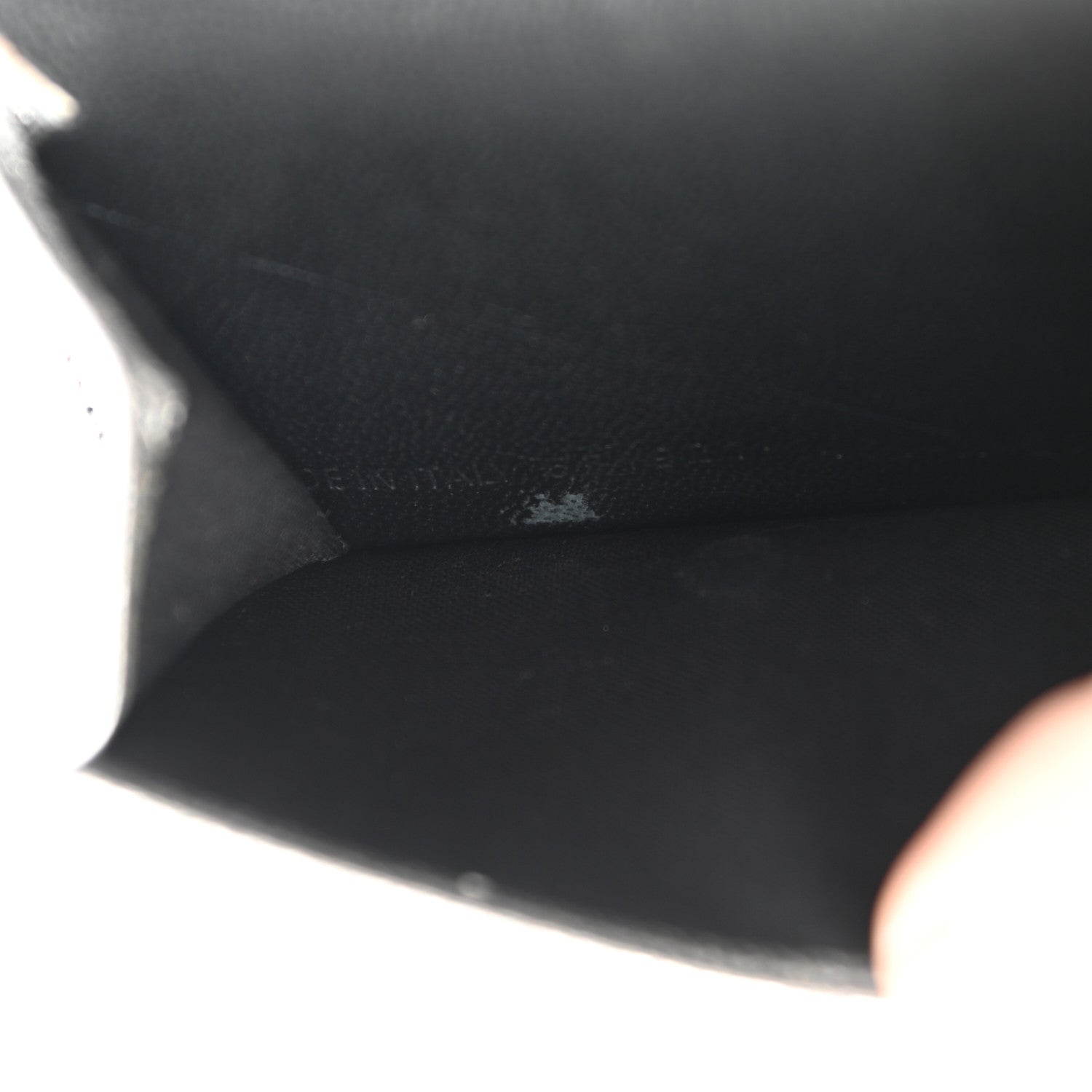 Balenciaga Metallic Goatskin Logo Mini Everyday Wallet Argent Black 9 of 11