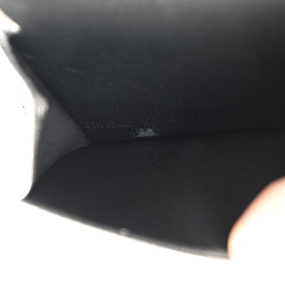 Balenciaga Metallic Goatskin Logo Mini Everyday Wallet Argent Black 9 of 11
