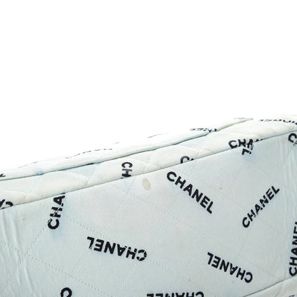 Chanel Canvas Quilted XL Jumbo Single Flap Green 20 of 24