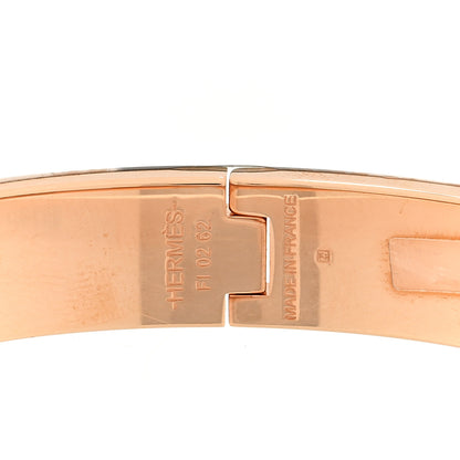 Hermes Enamel Printed Narrow Cliquetis Clic Clac H Bracelet GM Ultra Pink 3 of 3