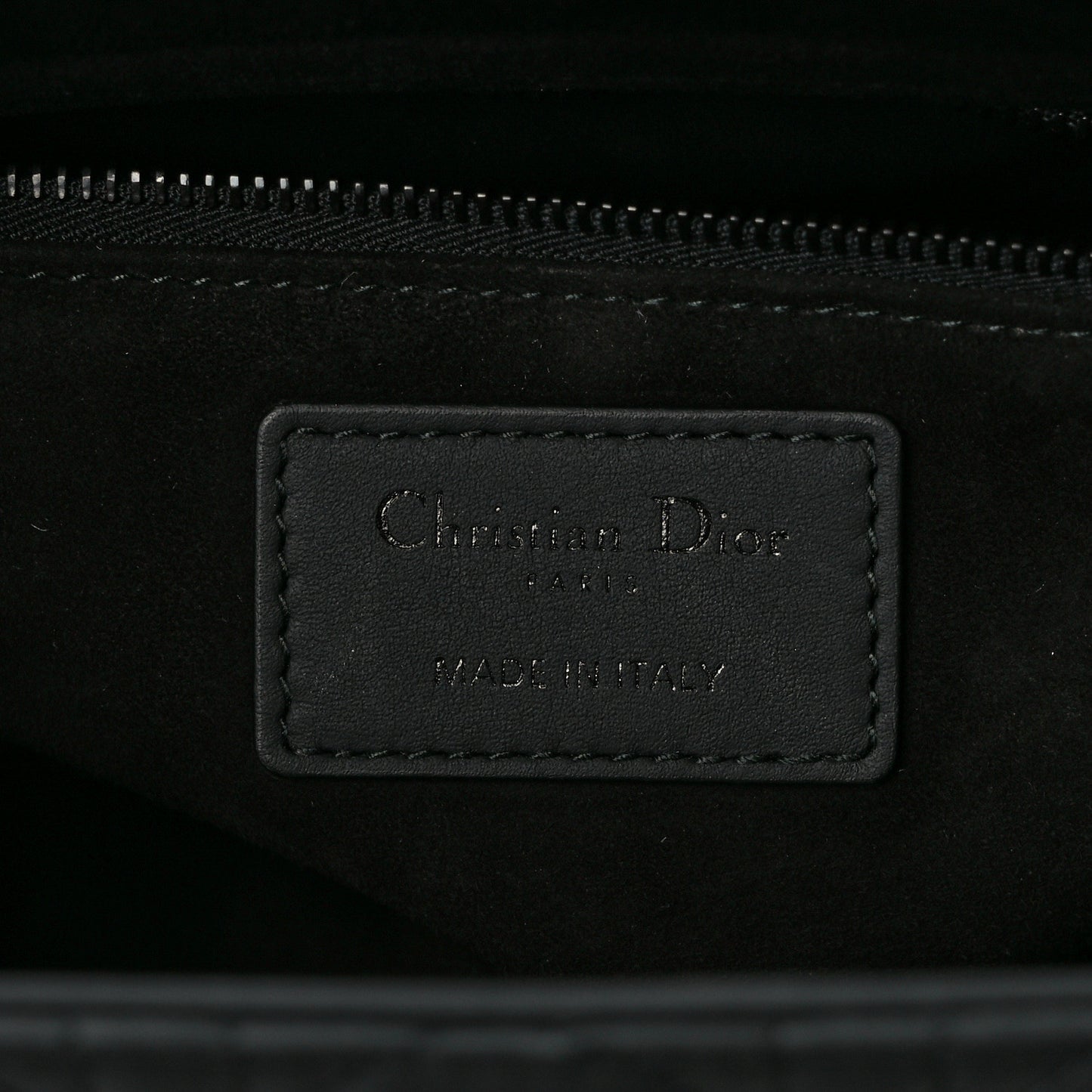 Ultra Matte Calfskin Cannage Medium Lady Dior Black