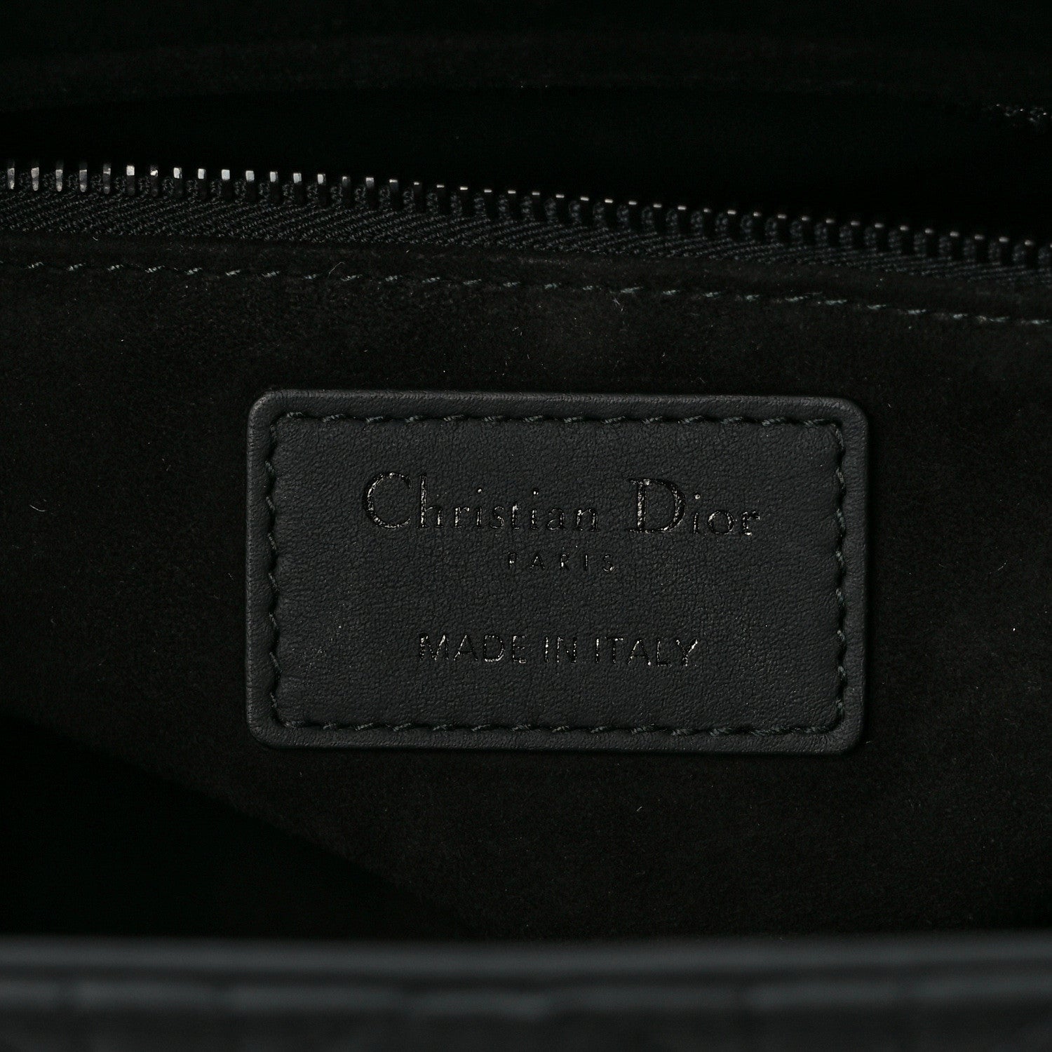 Christian Dior Ultra Matte Calfskin Cannage Medium Lady Dior Black 6 of 13