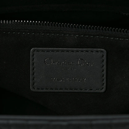 Christian Dior Ultra Matte Calfskin Cannage Medium Lady Dior Black 6 of 13