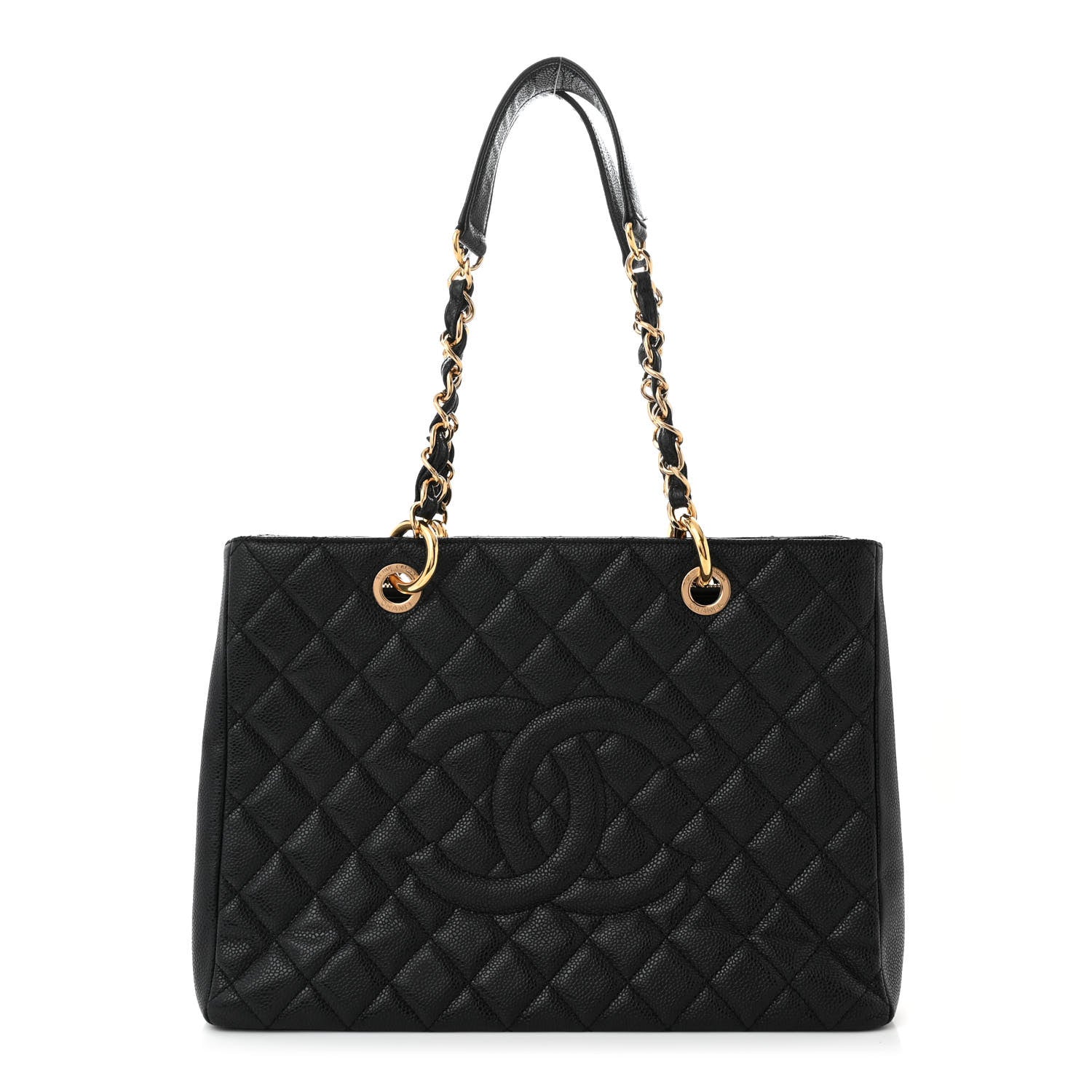 Chanel Caviar Quilted Grand Shopping Tote GST Black 1 of 12