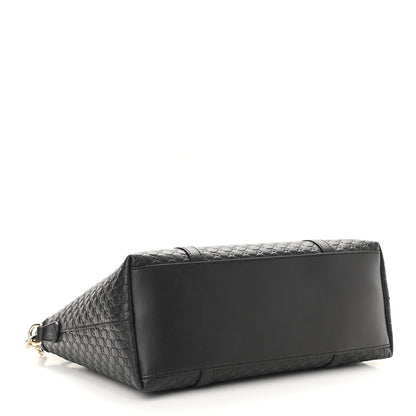 Gucci Soft Microguccissima Small Zippered Satchel Black 4 of 10
