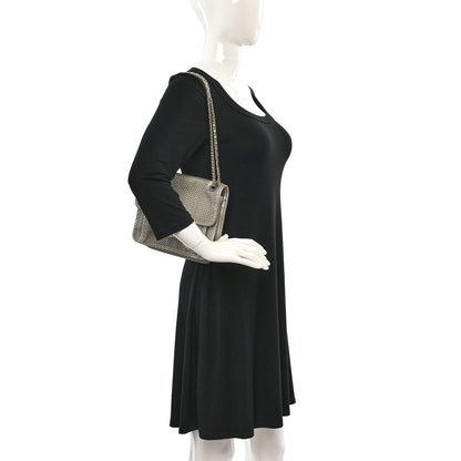 Chanel Metallic Perforated Calfskin Small Up In The Air Flap Light Gold 2 of 13