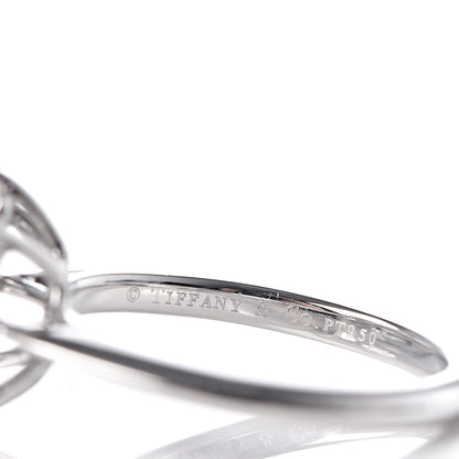 Tiffany Platinum Diamond Flower Ring 50 5.5 5 of 5