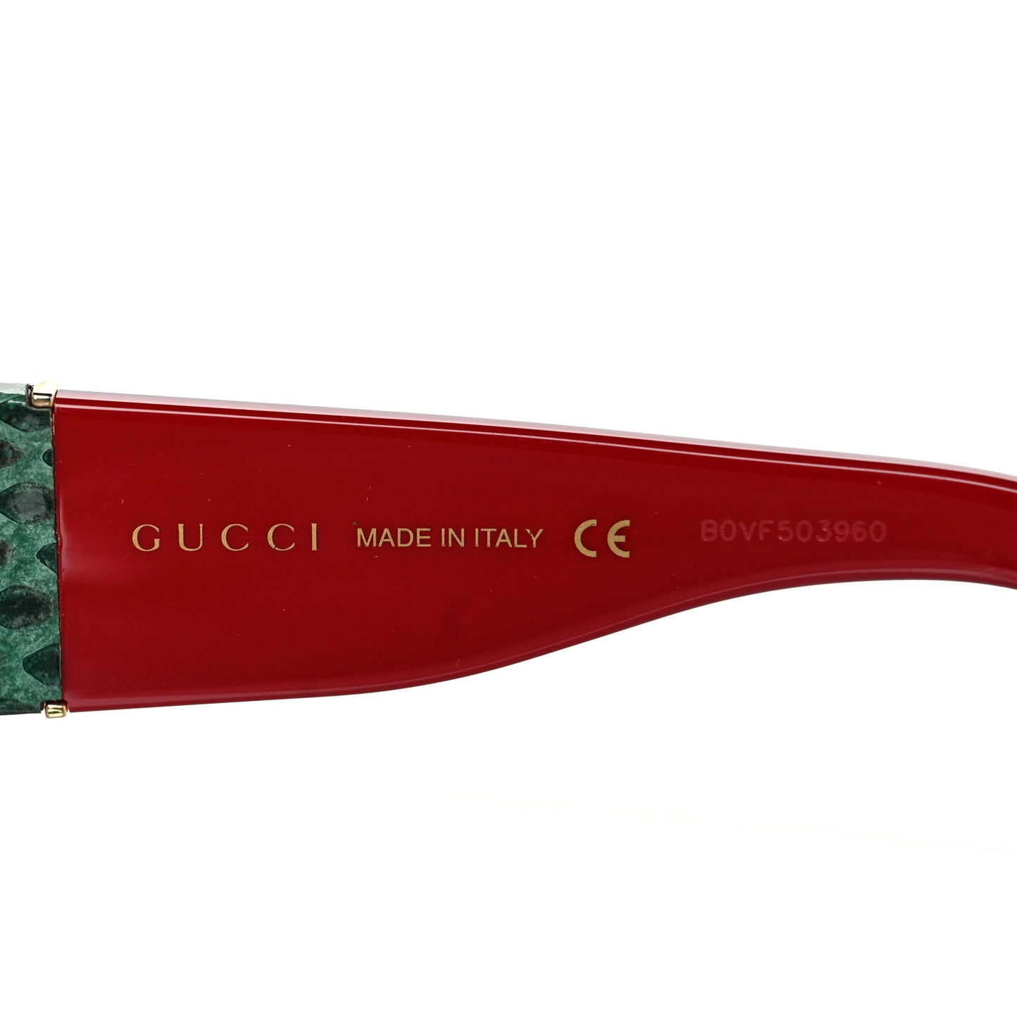 Snakeskin Acetate Square Sunglasses GG0484S Multicolor