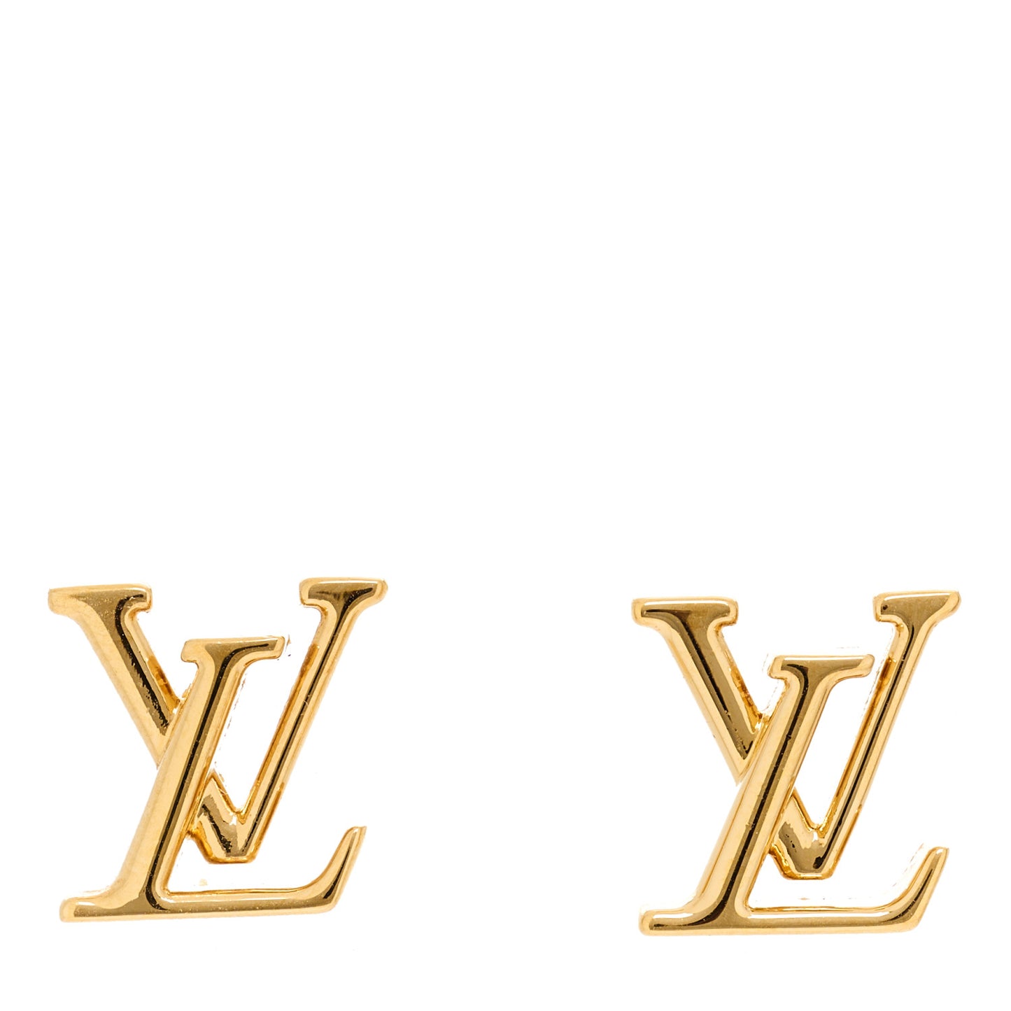 Metal LV Iconic Earrings Gold