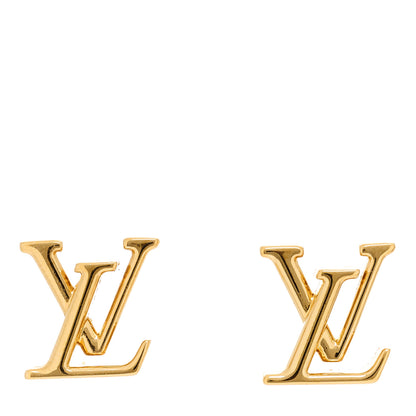 Louis Vuitton Metal LV Iconic Earrings Gold 1 of 4