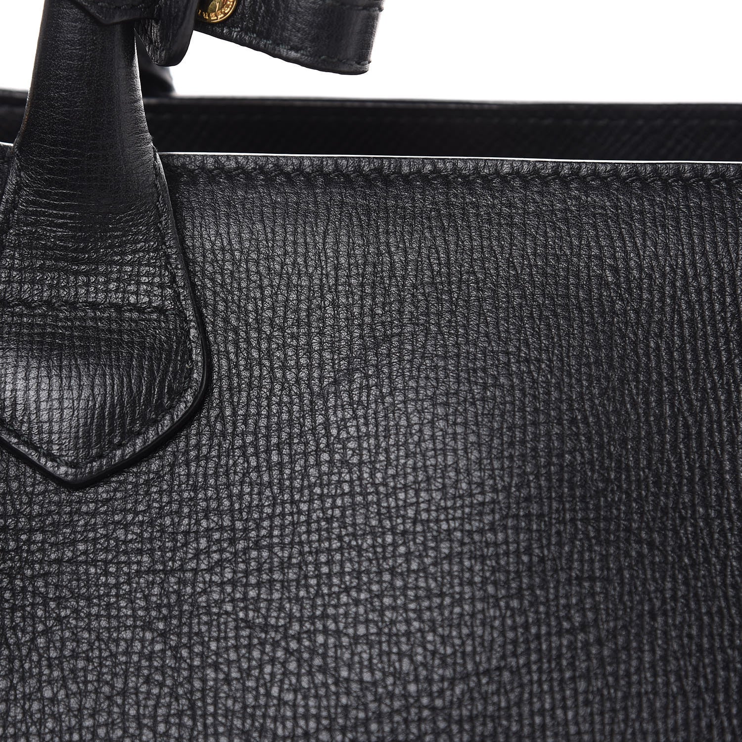 Burberry Grainy Calfskin House Check Medium Banner Tote Black 13 of 17