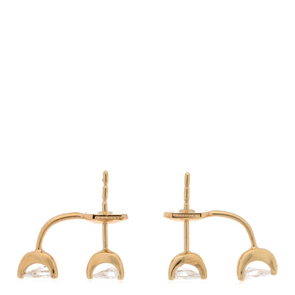 Anita Ko 18K Yellow Gold Diamond Pear Orbit Earrings 3 of 4