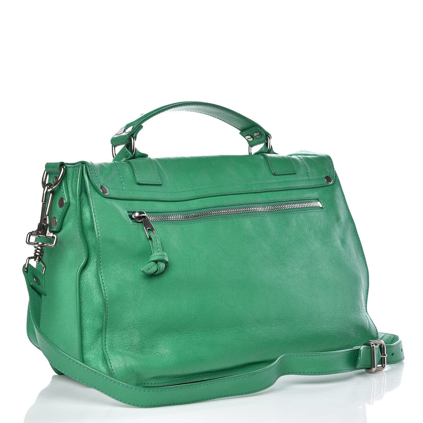 Lambskin Medium PS1 Satchel Aloe