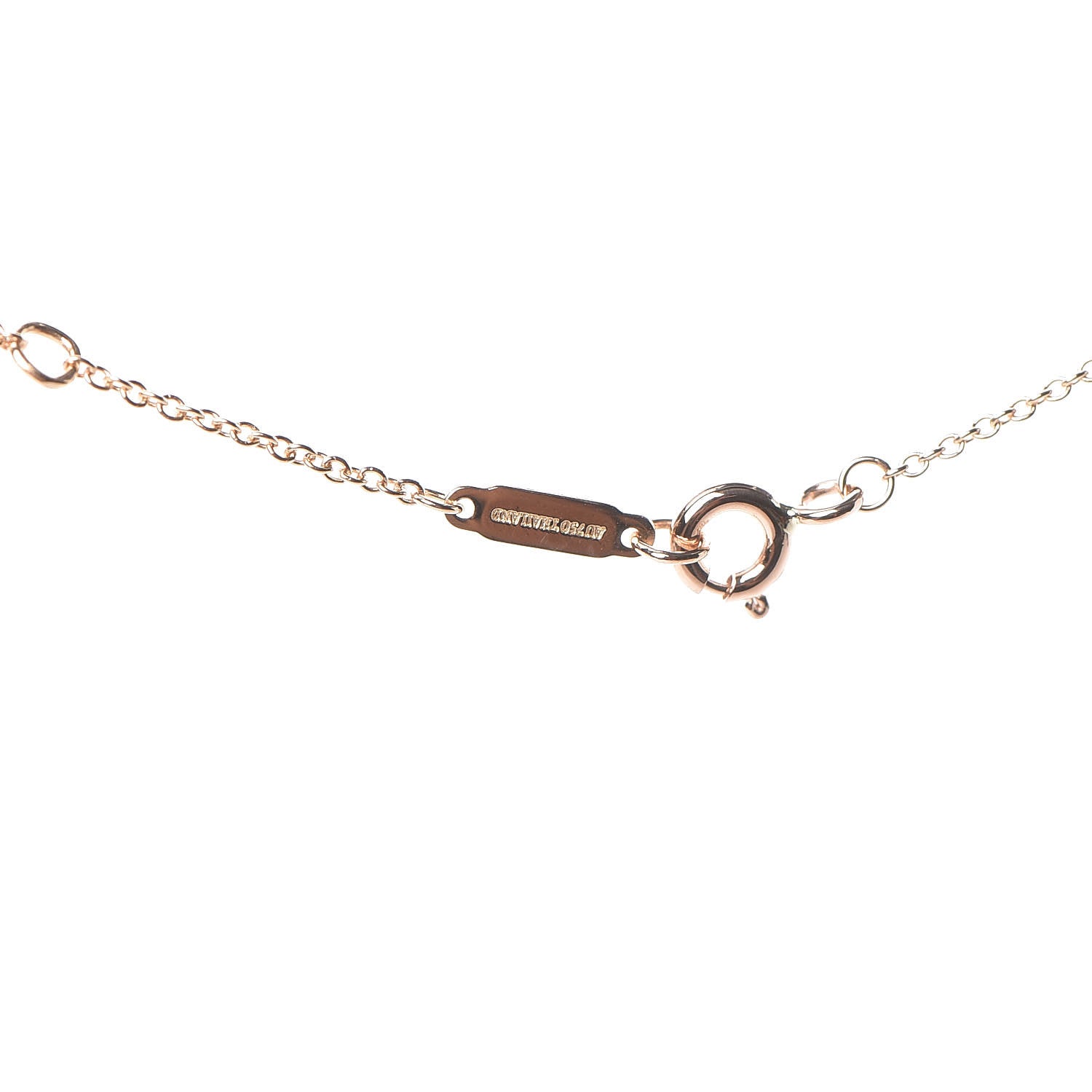 Tiffany 18K Rose Gold Diamond Mini Heart Pendant Necklace 7 of 8