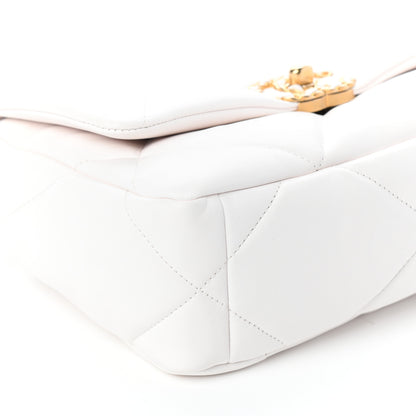 Chanel Lambskin Quilted Medium Chanel 19 Flap White 9 of 11