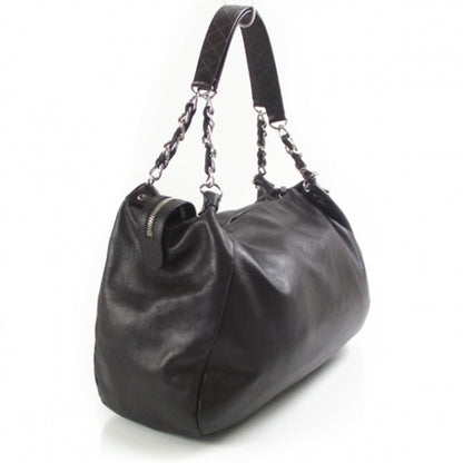 Chanel Lambskin Edgy Large Hobo Brown 3 of 11