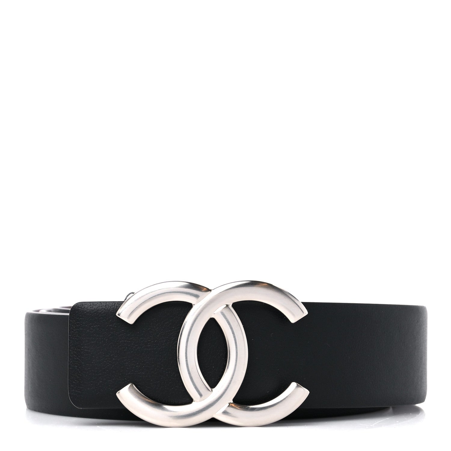 Chanel Calfskin CC Reversible Belt 90/36 Black Burgundy 1 of 4
