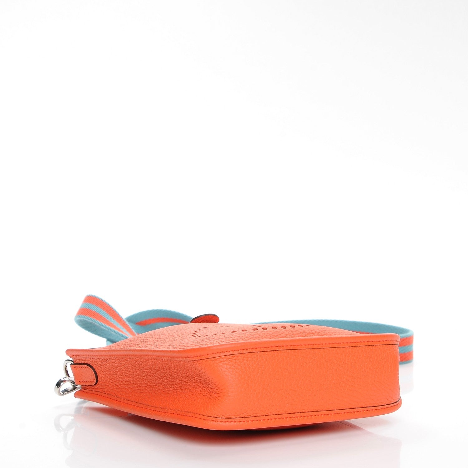 Hermes Taurillon Clemence Amazone Evelyne TPM Orange Poppy Saint Cyr 4 of 9