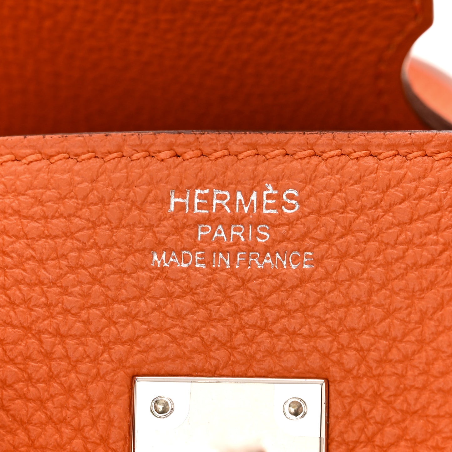 Togo Birkin 25 Orange