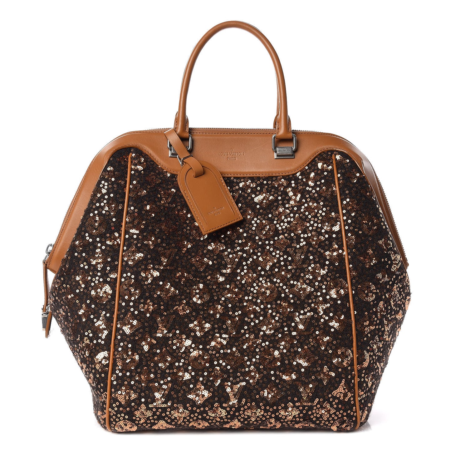 Sequin Monogram Sunshine Express North South Gold