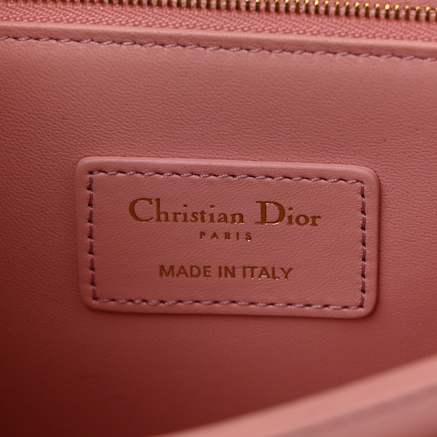 Lambskin Cannage My Dior Top Handle Bag Old Rose