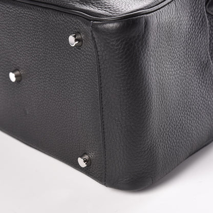 Hermes Taurillon Clemence Lindy 30 Black 6 of 14