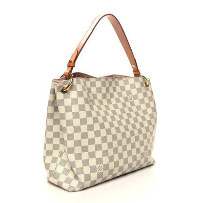 Louis Vuitton Damier Azur Graceful PM Rose Ballerine 3 of 11