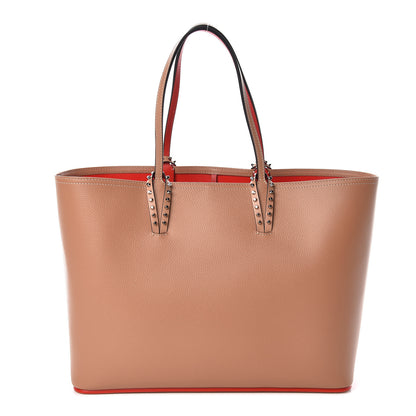Christian Louboutin Calfskin Spikes East West Cabata Tote Nude 2 of 11
