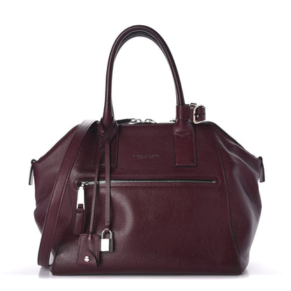 Marc Jacobs Textured Calfskin Medium Incognito Satchel Burgundy 1 of 8