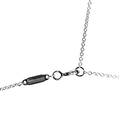 Tiffany Sterling Silver Large T Smile Pendant Necklace 4 of 5