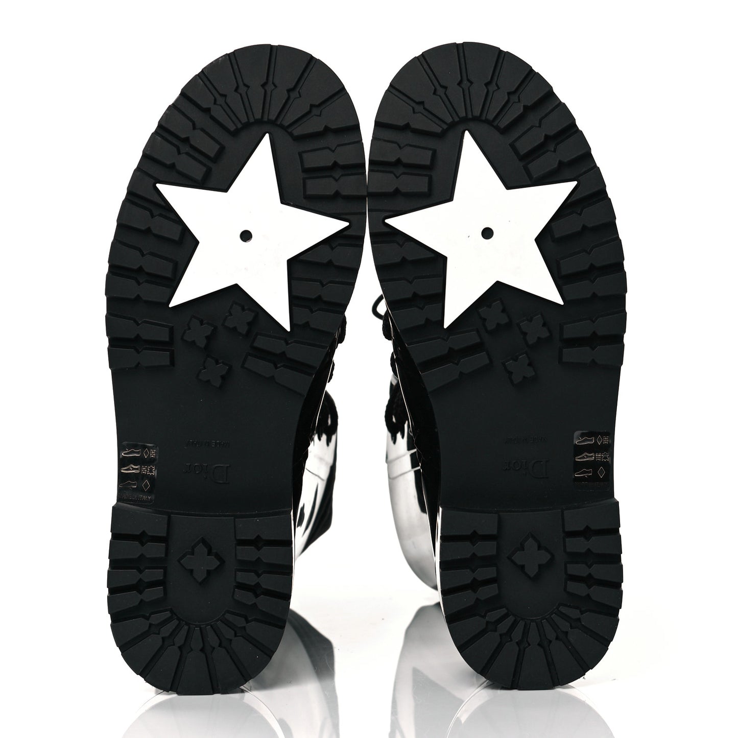 Shiny Rubber Diorcamp Low Boots 39 Black