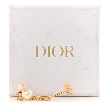 Christian Dior Pearl Perles De Desir Ear Cuff Gold White 5 of 5