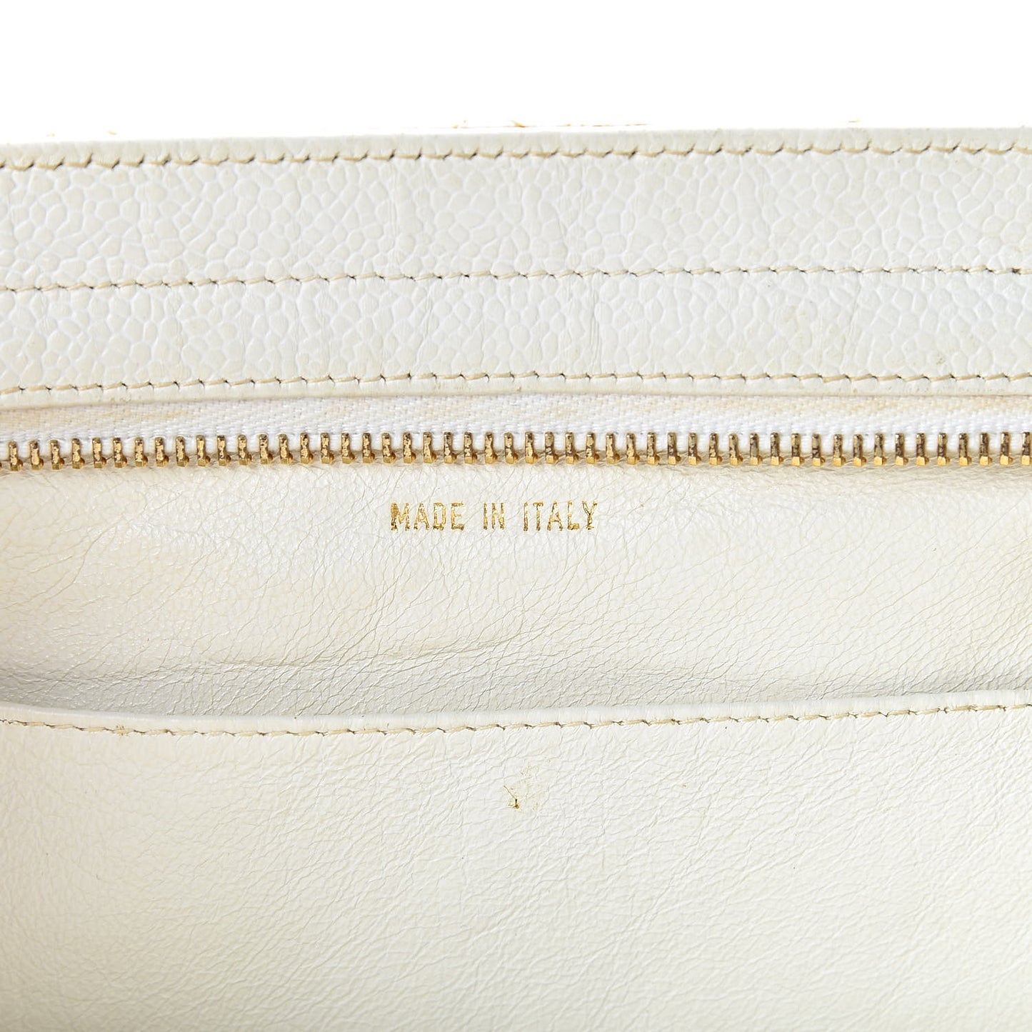 Caviar Quilted Shoulder Bag White