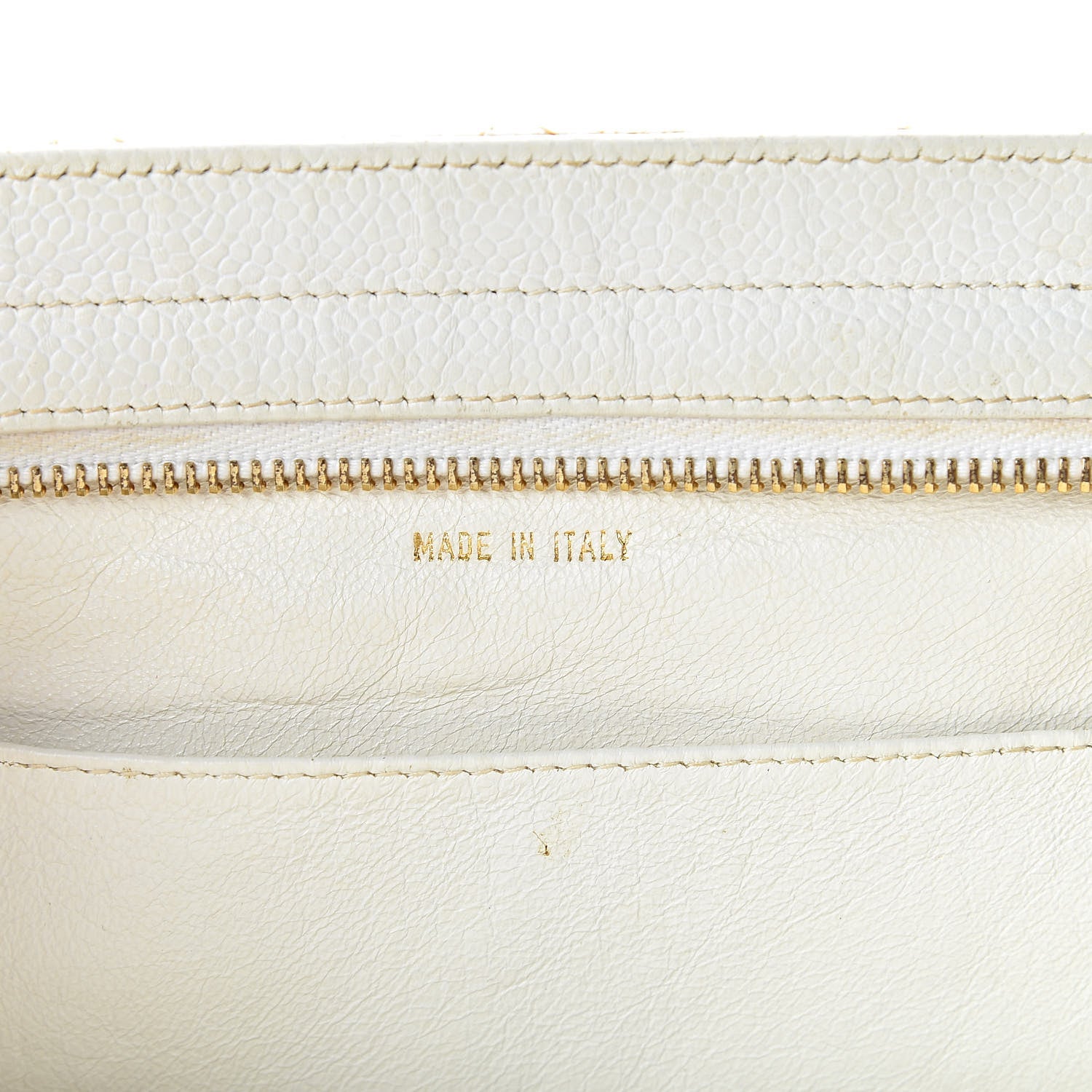 Chanel Caviar Quilted Shoulder Bag White 7 of 17