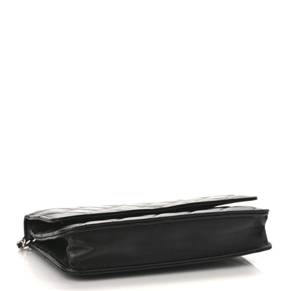 Chanel Lambskin Quilted Wallet On Chain WOC Black 4 of 10