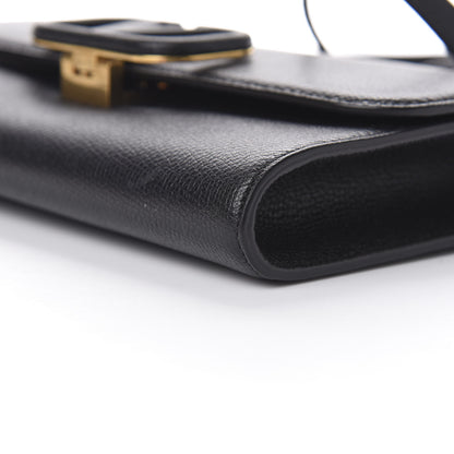 Valentino Garavani Grained Calfskin VSling Clutch With Shoulder Strap Black 8 of 9
