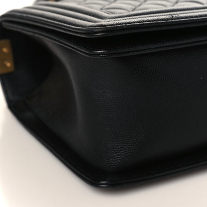 Chanel Caviar Quilted Medium Boy Flap Black 7 of 8