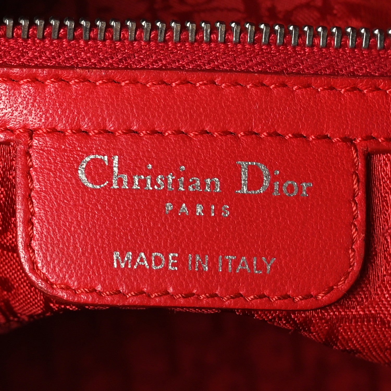 Christian Dior Lambskin Cannage XL Lady Dior Red 6 of 10