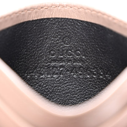 Gucci Calfskin Matelasse GG Marmont Card Holder Porcelain Rose 6 of 7